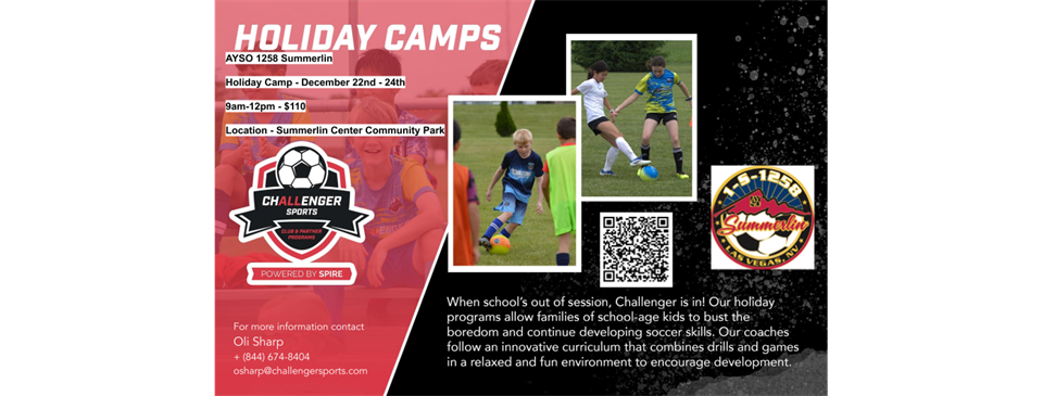 Winter Soccer Camp